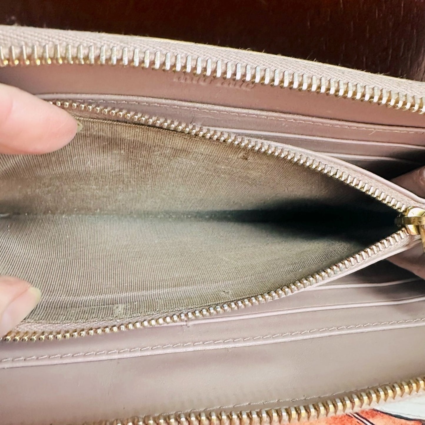 Miu Miu zip around crocodile leather wallet #194
