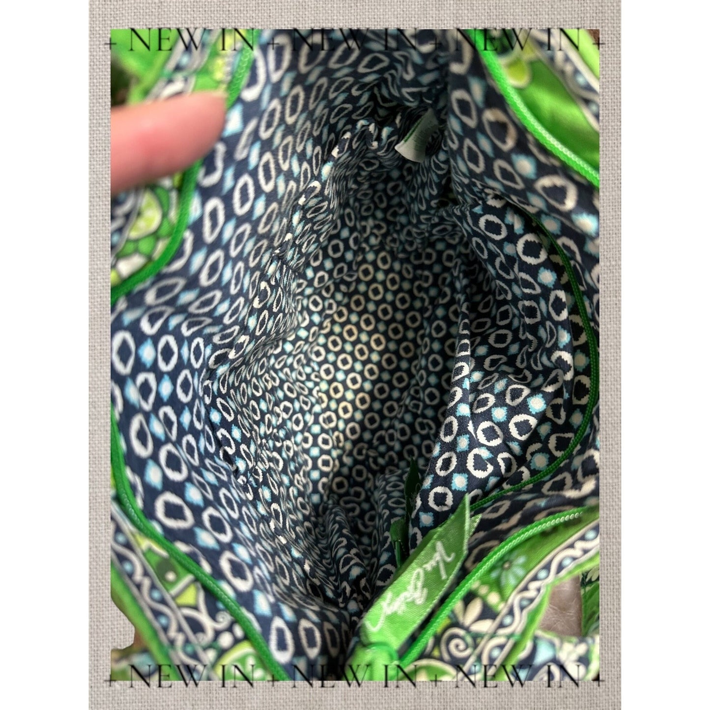Vera Bradley upstyled with Jockey Silks motif. cotton