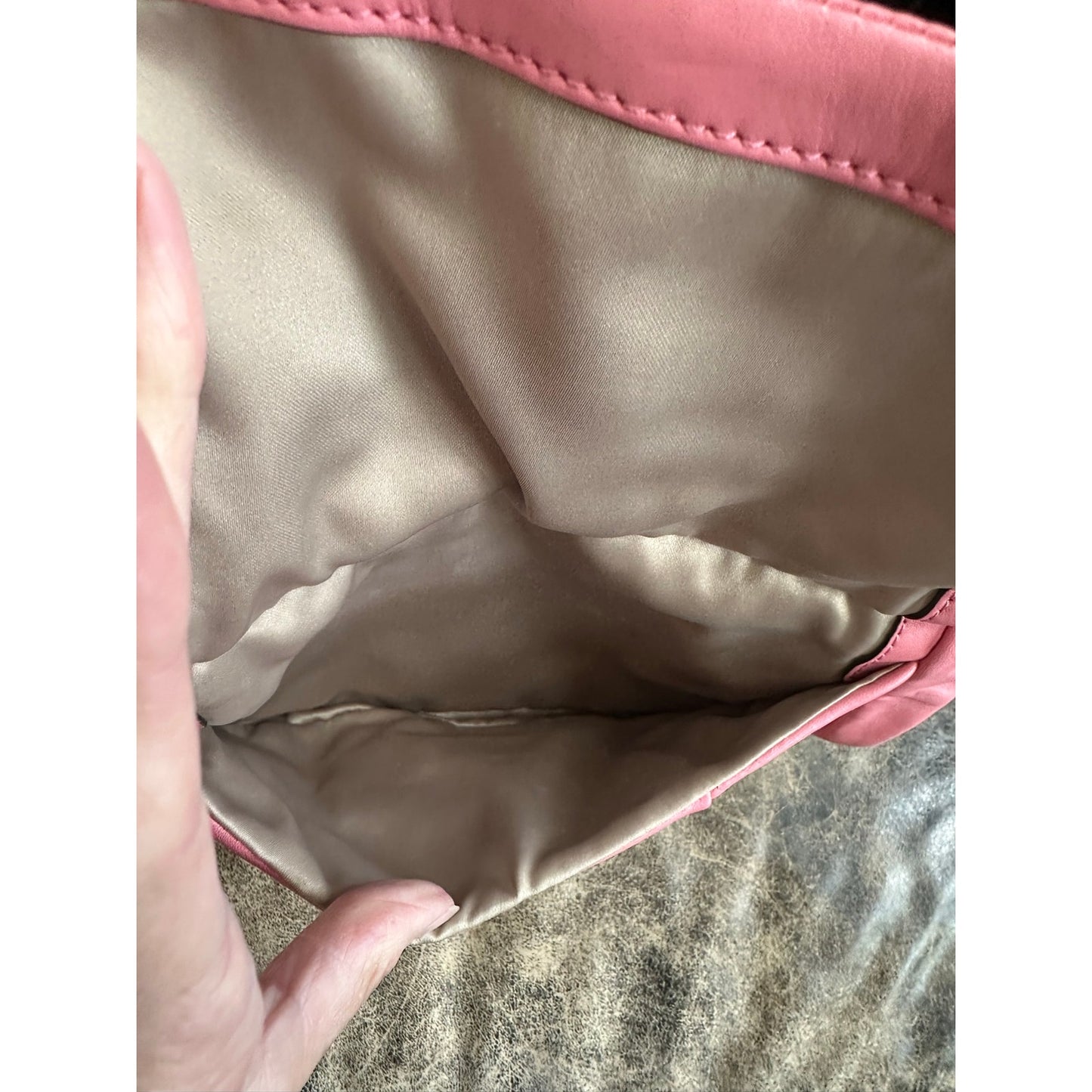 Coach Pink Soft Glove Leather Shoulder Bag F22306 Authentic Leather Purse