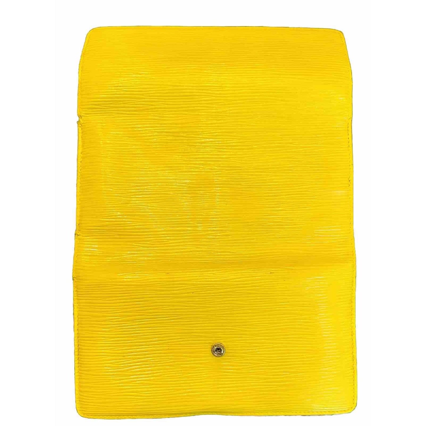 Authentic LOUIS VUITTON Epi Porte Tresor International Snap Wallet in Yellow