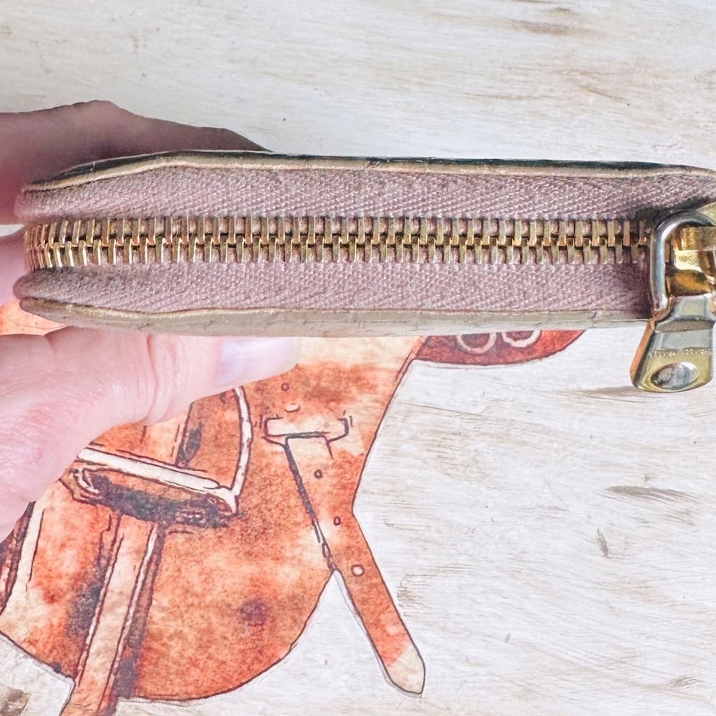 Miu Miu zip around crocodile leather wallet #194