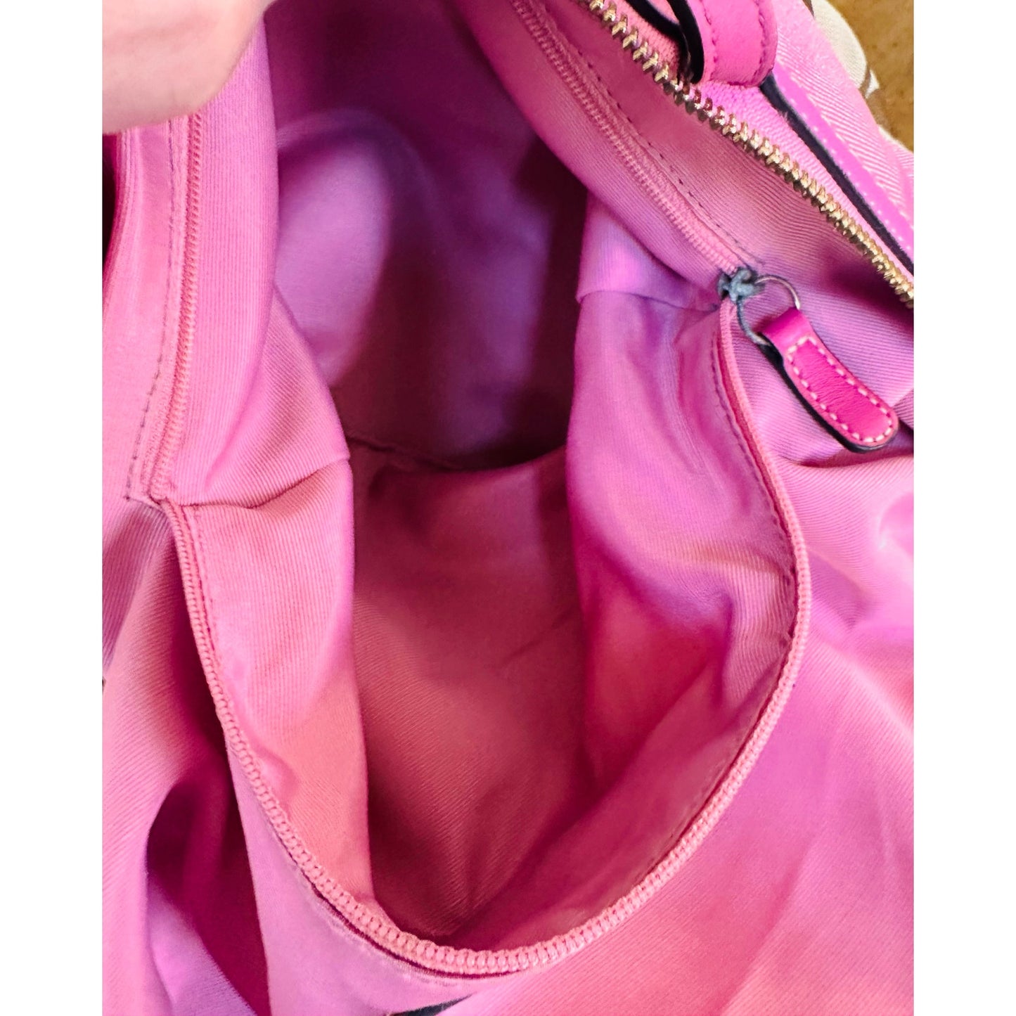Upstyled Coach 11691 Pink Graphic Tote Hand Painted