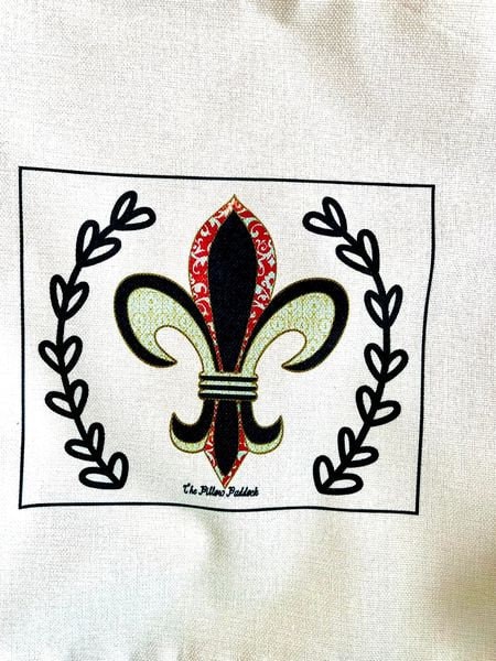 Fleur Di Lis throw pillows, pink, green, red, teal, etc