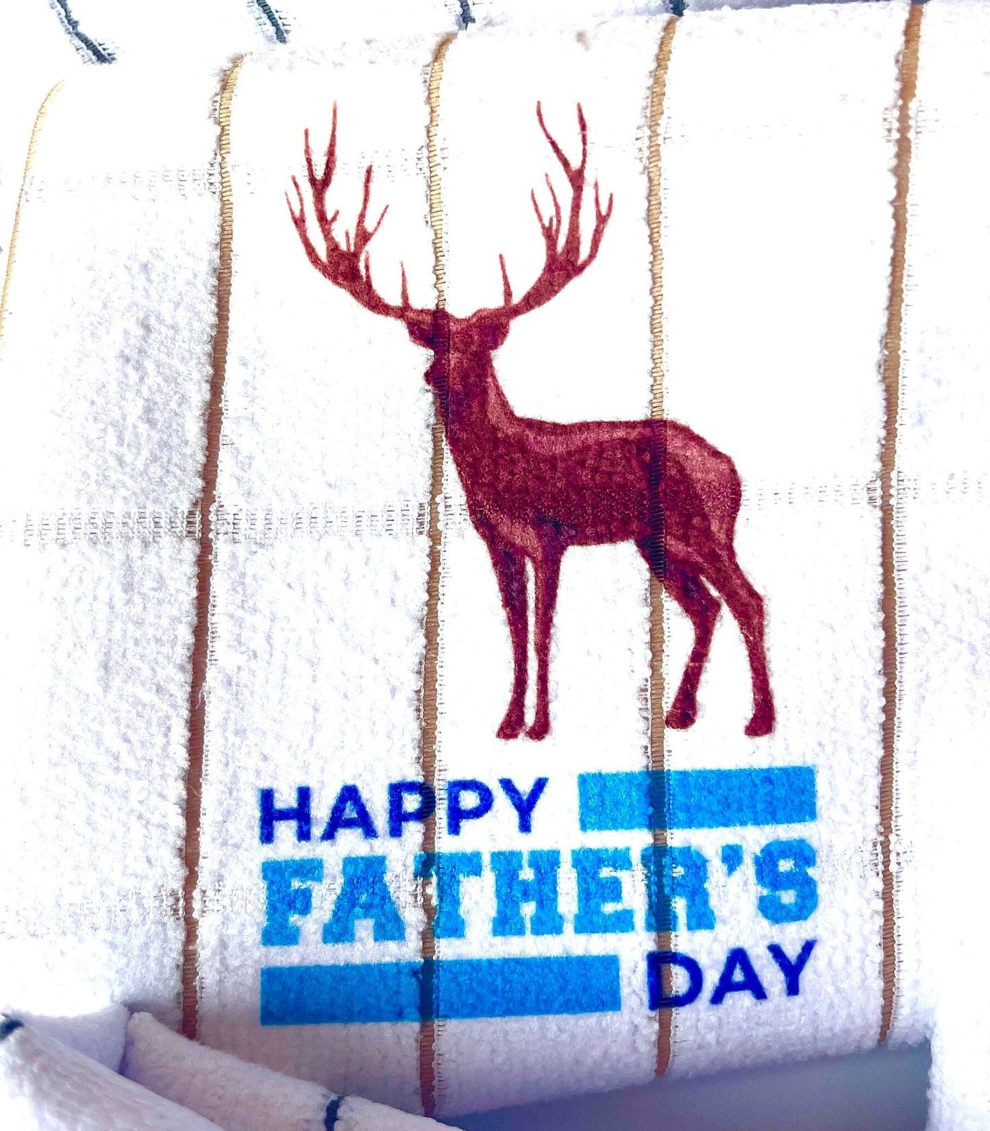 Happy Fathers Day to the best dads out there and celebrate with unique hand towels for golf, kitchen, etc