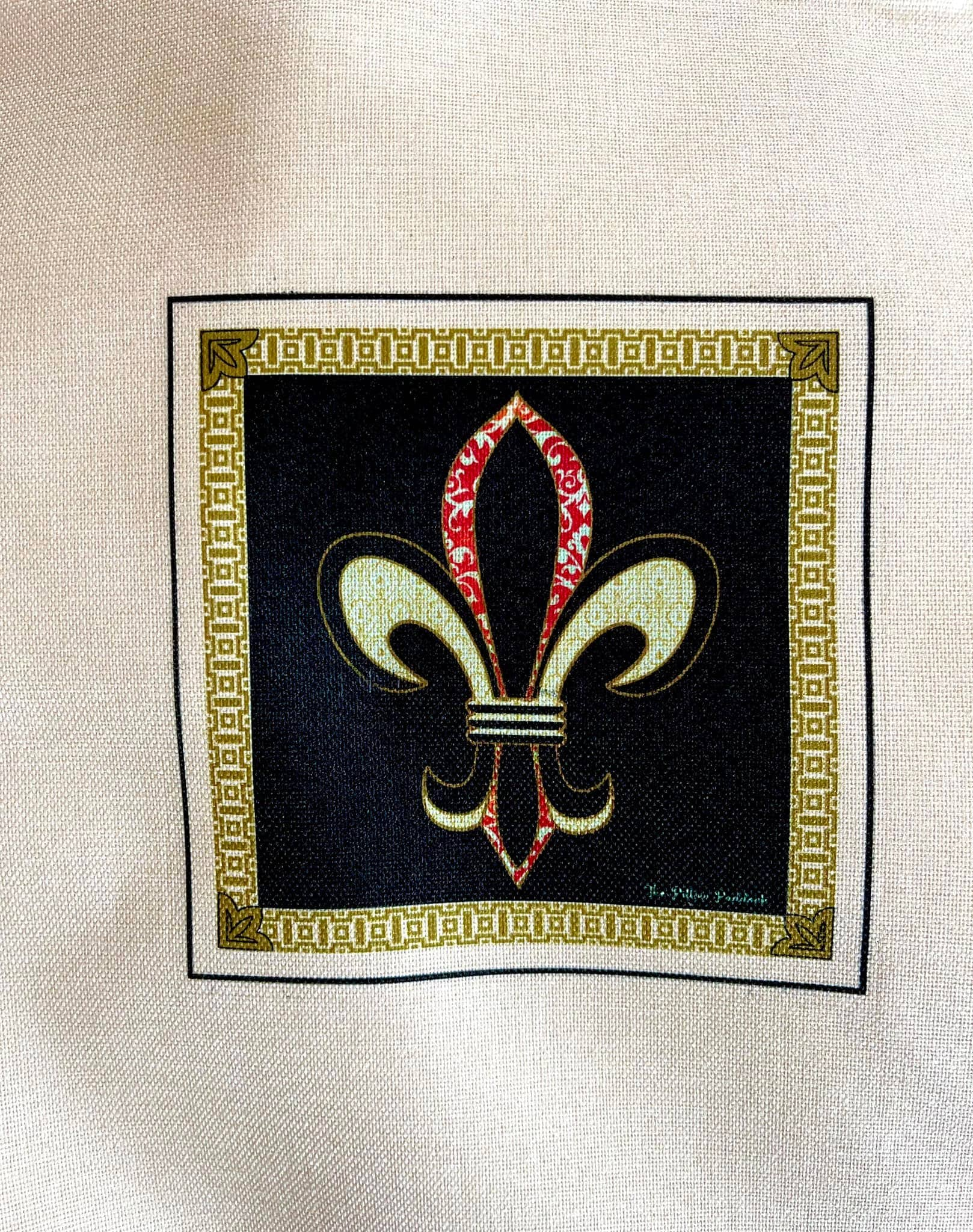 Fleur Di Lis throw pillows, pink, green, red, teal, etc