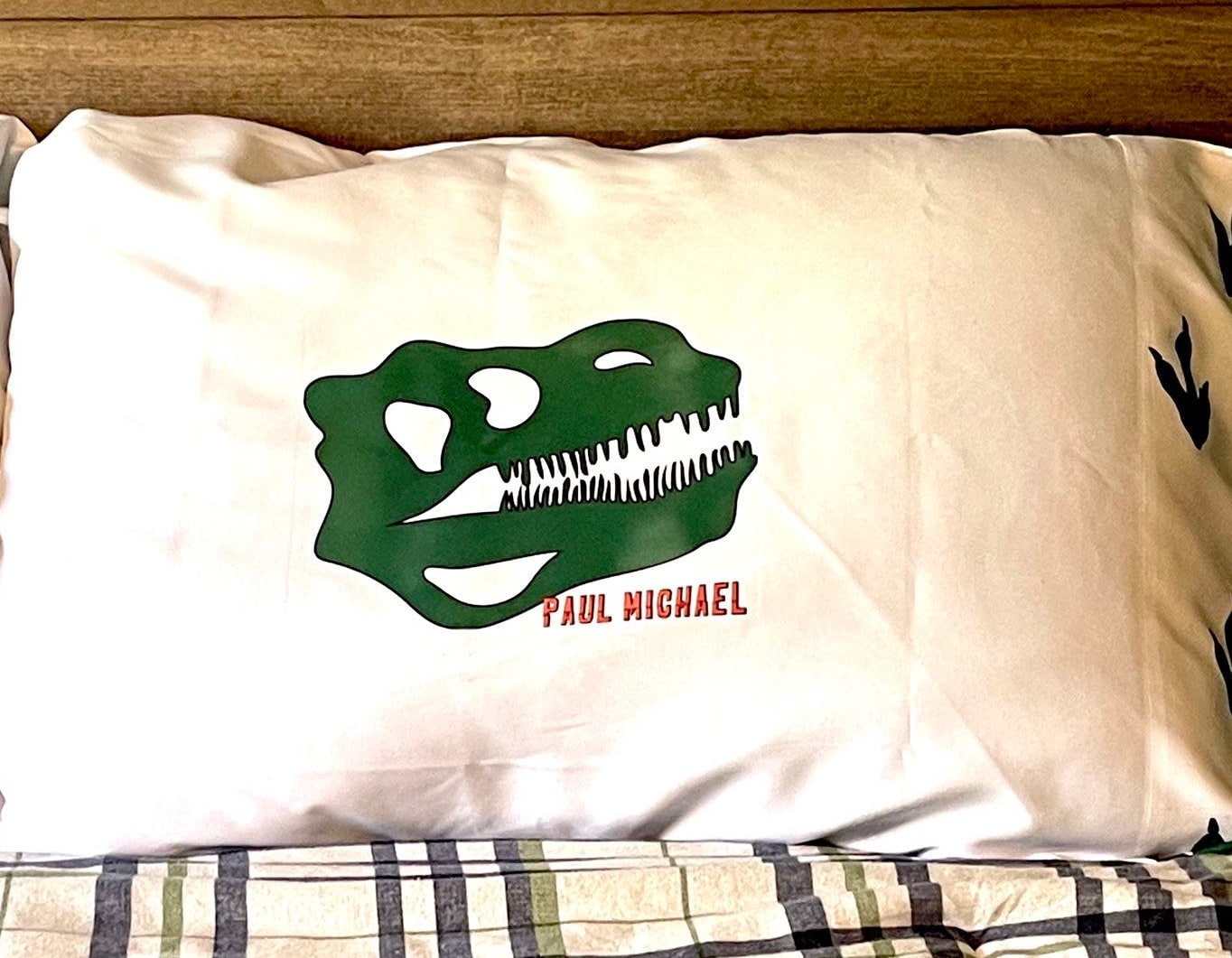 Tyrannosaurus Rex Pillow Case Standard/queen!!! ROAR them to sleep.