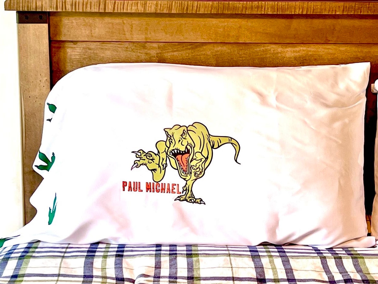 Tyrannosaurus Rex Pillow Case Standard/queen!!! ROAR them to sleep.