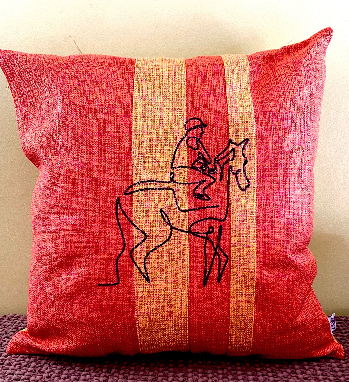 And Their Off!!!Kentucky Derby and horse racing throw pillow, one of a kind and only 2 available in the world. Unique textures 18 x 18